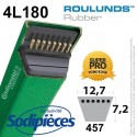 Courroie tondeuse 4L18 Roulunds Continental 12,7 mm x 457 mm.