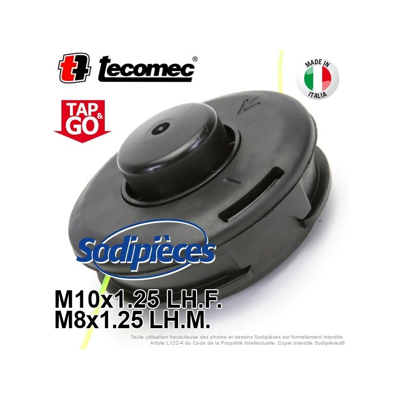 Tête débroussailleuse Tap'N'Work Ø 130 mm. Pour Emak 8x1,25