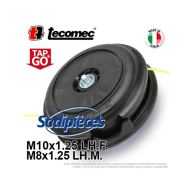 Tête débroussailleuse Tap'N'Work Ø 130 mm. Pour Emak 8x1,25