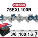 Chaîne 75EXL100R OREGON . 3/8". 1,6mm. 100 pieds