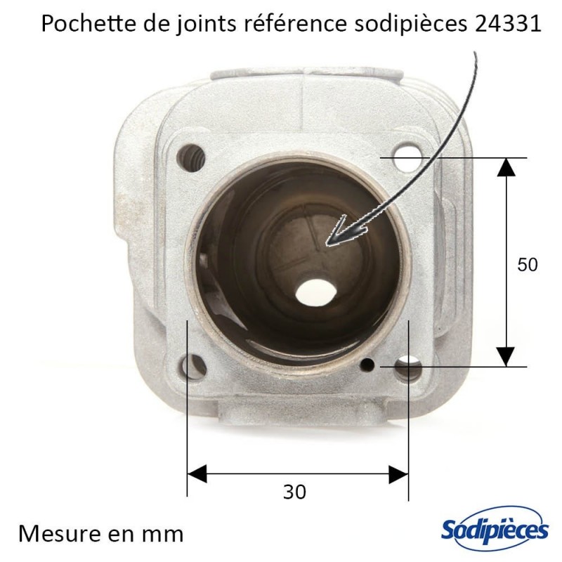 Cylindre piston tronço. découp. Husqvarna 268/268K Ø  50mm