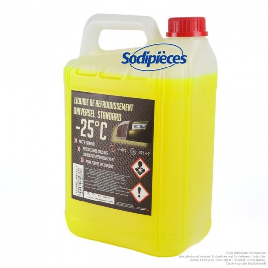 Liquide de refroidissement universel 5 litres jaune