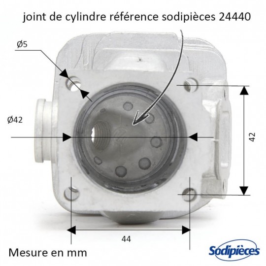 Cylindre piston tronçonneuse Stihl 024-MS240 Ø 42 mm