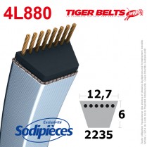 Courroie tondeuse 4L880 Tiger Belts. 12,7 mm x 2235 m