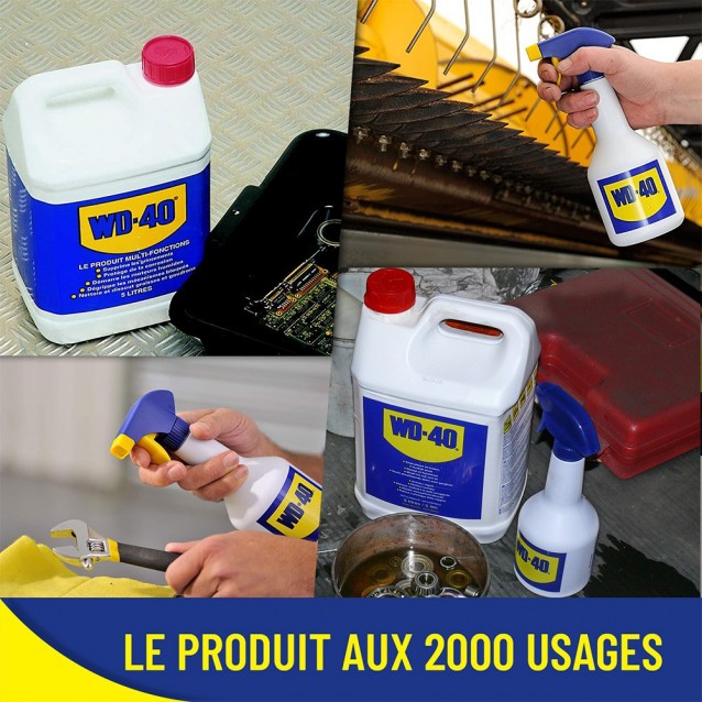 Dégrippant WD-40 professionnel 5L + pulvérisateur