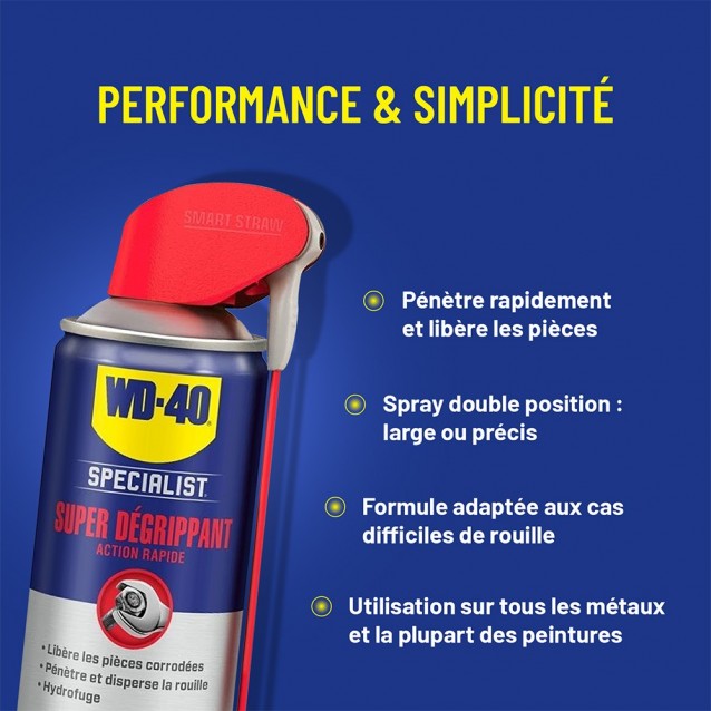 Dégrippant - lubrifiant formule professionnelle 400 ml