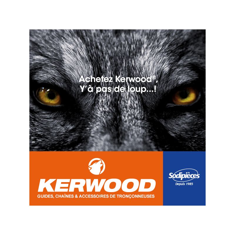 Chaîne tronçonneuse Kerwood 72 maillons .325" 1,3mm semi carrée blister de 2