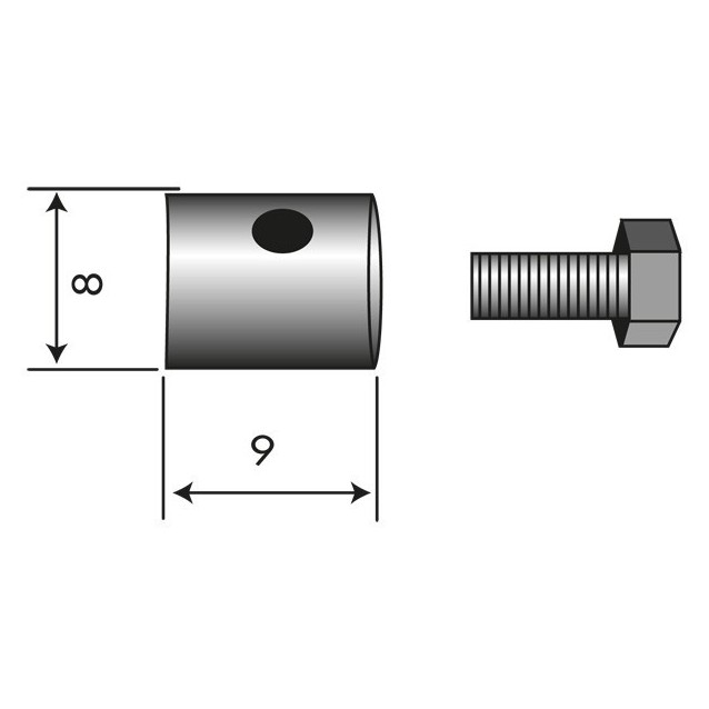 Serre câble pour câble jusqu'à Ø 2 mm (vendu par 10)