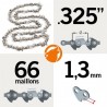 Chaîne tronçonneuse KERWOOD 66 maillons 0,325", 1,3mm
