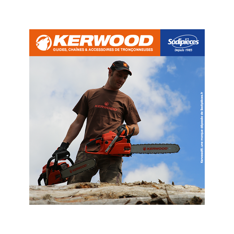 Chaîne KERWOOD 72 maillons 3/8",1.5mm