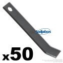 50 couteaux fléaux pour Carroy Giraudon N° C5. Longueur : 120 mm