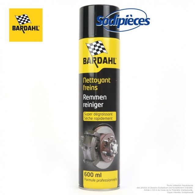 Nettoyant dégraissant freins Bardahl. 600 ml Nettoyant dégraissant freins Bardahl. 600 ml