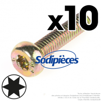 10 Vis Torx 27 M6 x 25 pour...