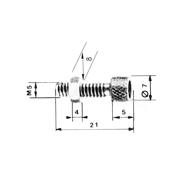 Vis de réglage pour gaine Ø 5,6 mm (vendu par 5) Vis de réglage pour gaine Ø 5,6 mm (vendu par 5)
