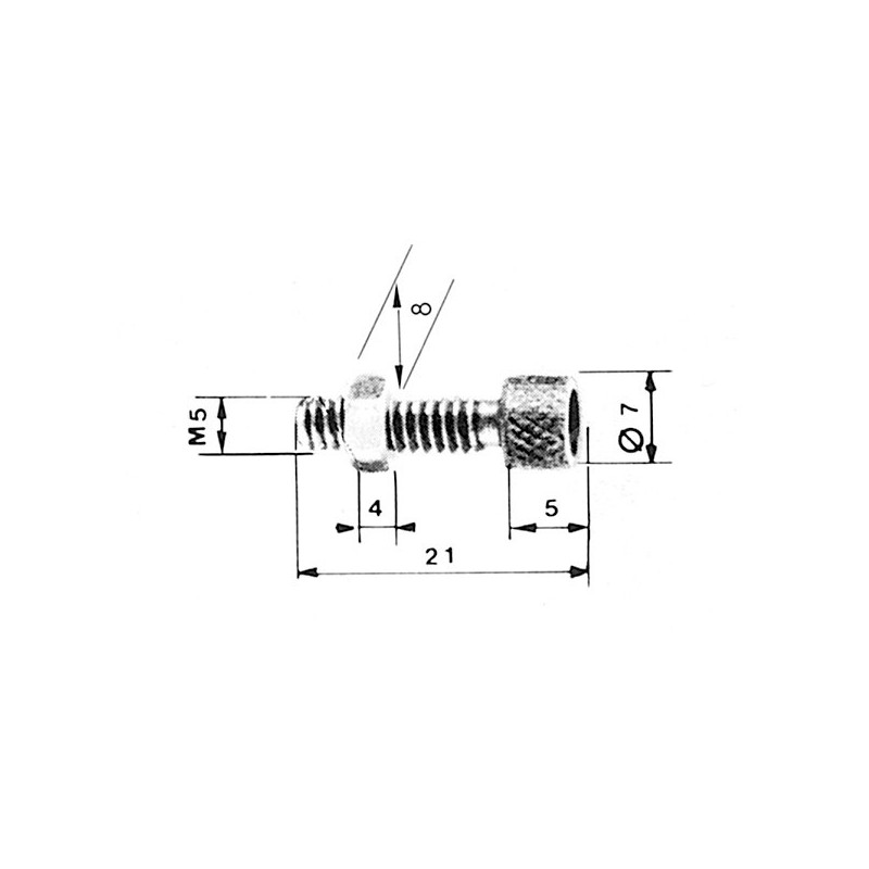 Vis de réglage pour gaine Ø 5,6 mm (vendu par 5)