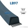 ⇘ Courroie tondeuse LB97 Mitsuboshi. 16,5 mm x 2475 mm.