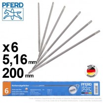 Lime d'affûtage de chaînes Pferd Ø 5,16 mm x 200 mm