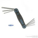 Jeu de 8 clés Torx pliantes T9-T40  - Ensemble de clés Torx pliable - 8 pièces. Fixtec
