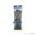 Serre-câble noir 3,6 x 200 mm  - kit de 100. Fixtec