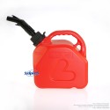 Bidon de 5 L rouge avec bec verseur