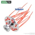 Tête de désherbage à fil pour nettoyage de pavés Greentek