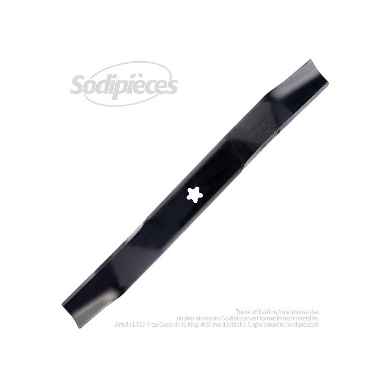 Lame . Coupe 53 cm. Section 57 x 3,4. Alèsage étoilé 5 pointes .