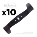 10 Lames tondeuse 46 cm. Al. 21 mm. Pour Honda