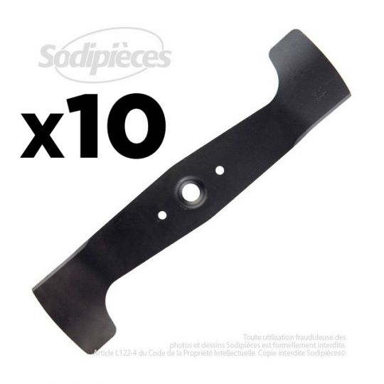 10 Lames tondeuse 46 cm. Al. 21 mm. Pour Honda