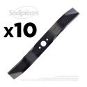 10 Lames tondeuse 41,2 cm. Al. 24 mm. Pour Husqvarna