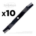 10 Lames tondeuse 53 cm. Al. étoilé  5 pointes. Pour AYP/Roper, Bernard loisirs, Husqvarna