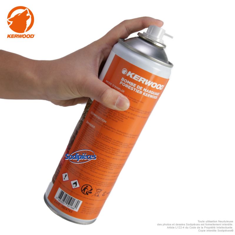 Bombe de marquage forestier blanche - Kerwood