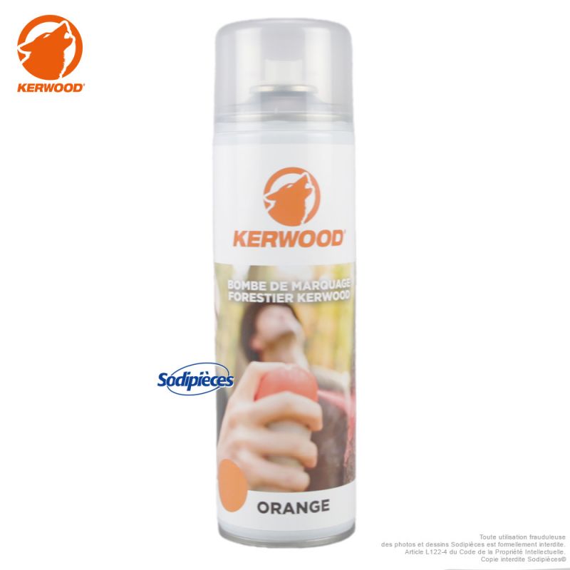 Bombe de marquage forestier orange - Kerwood