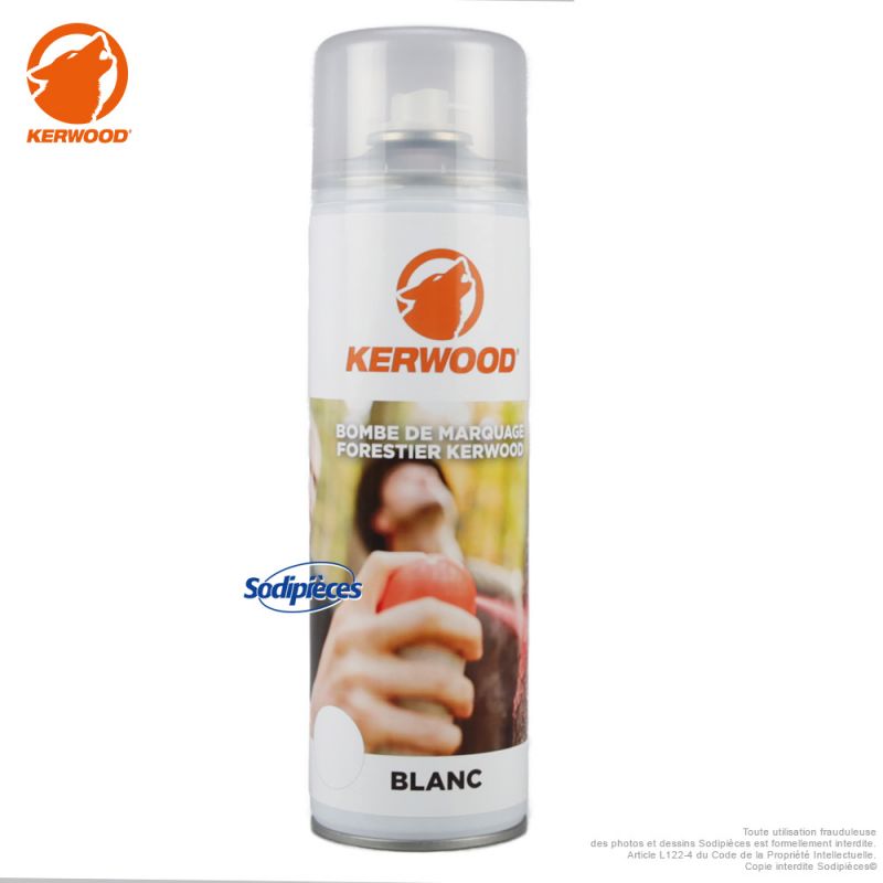 Bombe de marquage forestier blanche - Kerwood