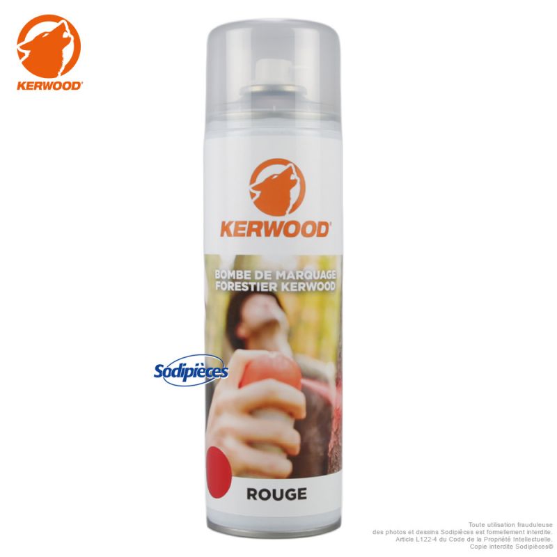 Bombe de marquage forestier rouge - Kerwood