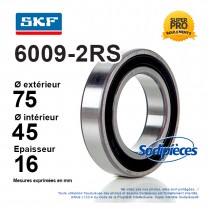 Roulement à billes 6009-2RS...