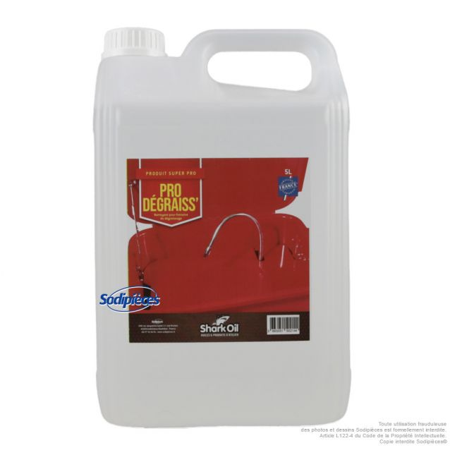Nettoyant dégraissant Pro Degraiss 5L – Spécial fontaines de dégraissage - Shark Oil Nettoyant dégraissant Pro Degraiss 5L – Spécial fontaines de dégraissage - Shark Oil