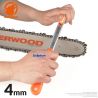 Porte-lime Kerwood avec lime ronde Ø4,0 mm pour affûtage de chaîne tronçonneuse Porte-lime Kerwood avec lime ronde Ø4,0 mm pour affûtage de chaîne tronçonneuse
