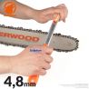 Porte-lime Kerwood avec lime ronde Ø4,8 mm pour affûtage de chaîne tronçonneuse Porte-lime Kerwood avec lime ronde Ø4,8 mm pour affûtage de chaîne tronçonneuse