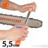 Porte-lime Kerwood avec lime ronde Ø5,5 mm pour affûtage de chaîne tronçonneuse Porte-lime Kerwood avec lime ronde Ø5,5 mm pour affûtage de chaîne tronçonneuse