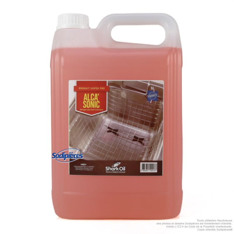 Nettoyant Alca'Sonic 5L – Spécial Nettoyeur à ultrason - Shark Oil