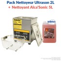 Pack Nettoyeur Ultrason 2L Kalysta + Nettoyant Alca'Sonic 5L