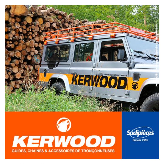Chaîne tronçonneuse KERWOOD 72 maillons, 0,325", 1,5mm, profil carré