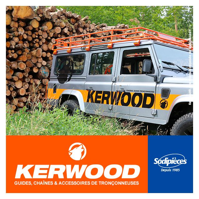 Chaîne tronçonneuse KERWOOD 72 maillons, 3/8", 1,5mm, profil carré