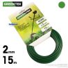 Fil débroussailleuse rond. 2 mm x 15 m. Greentek Fil débroussailleuse rond. 2 mm x 15 m. Greentek