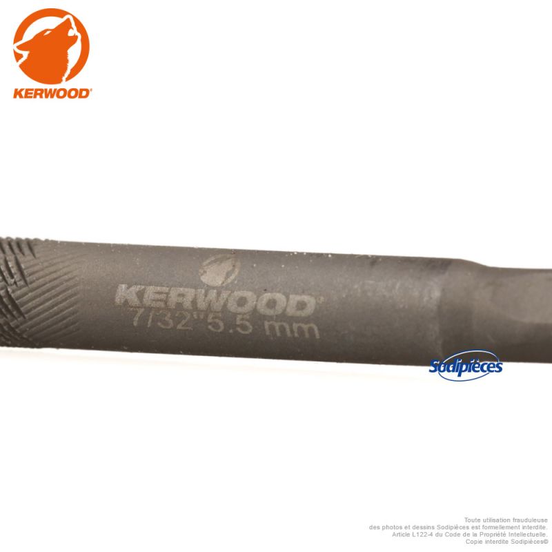 6 limes d'affûtage pour chaîne de tronçonneuse 5,5 mm Kerwood