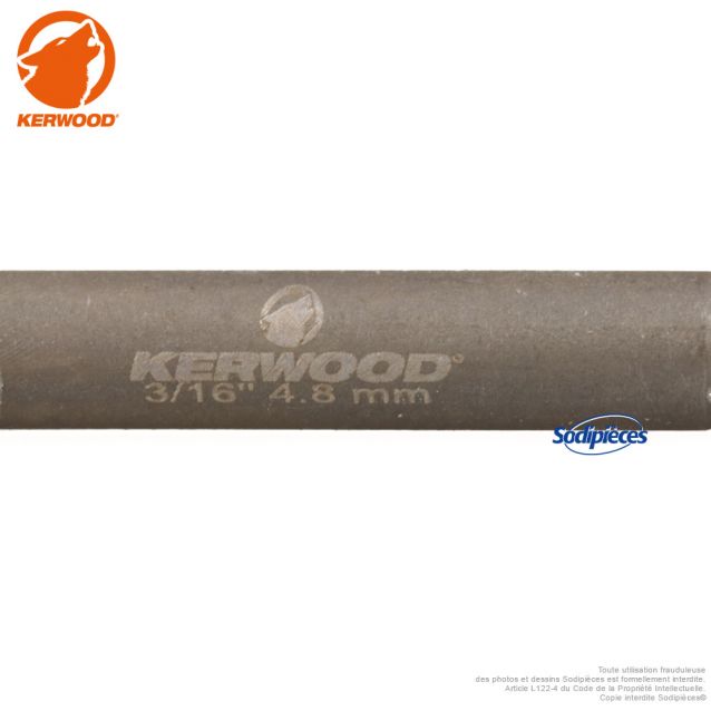 6 limes d'affûtage pour chaîne de tronçonneuse 4,8 mm Kerwood