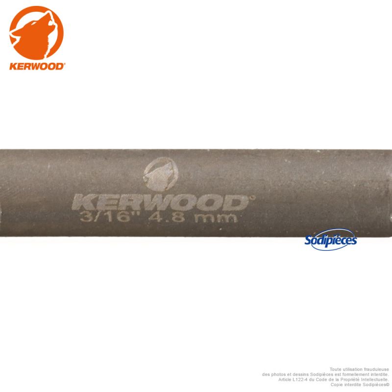 6 limes d'affûtage pour chaîne de tronçonneuse 4,8 mm Kerwood