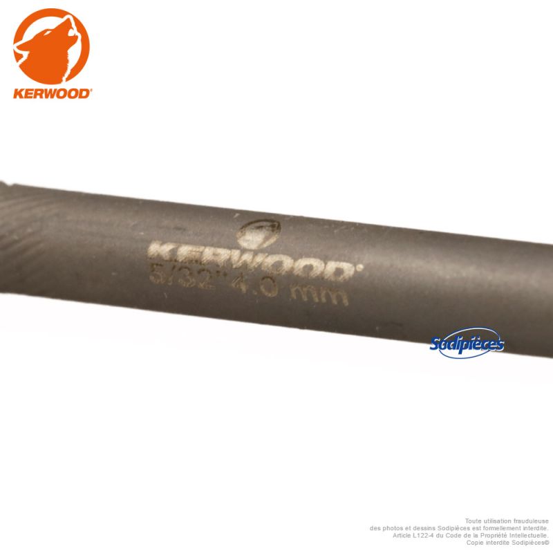 6 limes d'affûtage pour chaîne de tronçonneuse 4 mm Kerwood