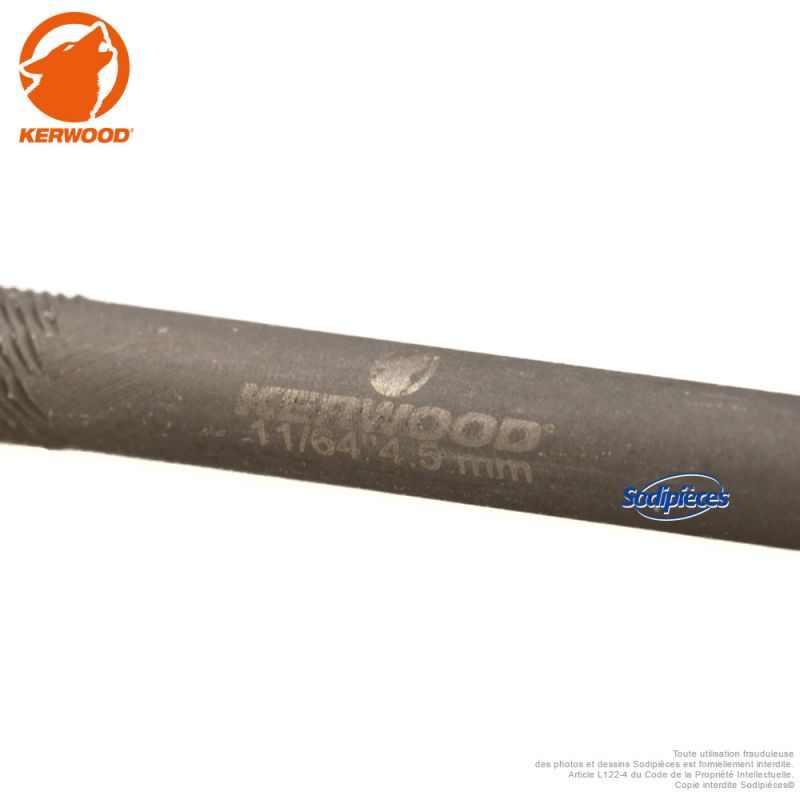 6 limes d'affûtage pour chaîne de tronçonneuse 4,5 mm Kerwood