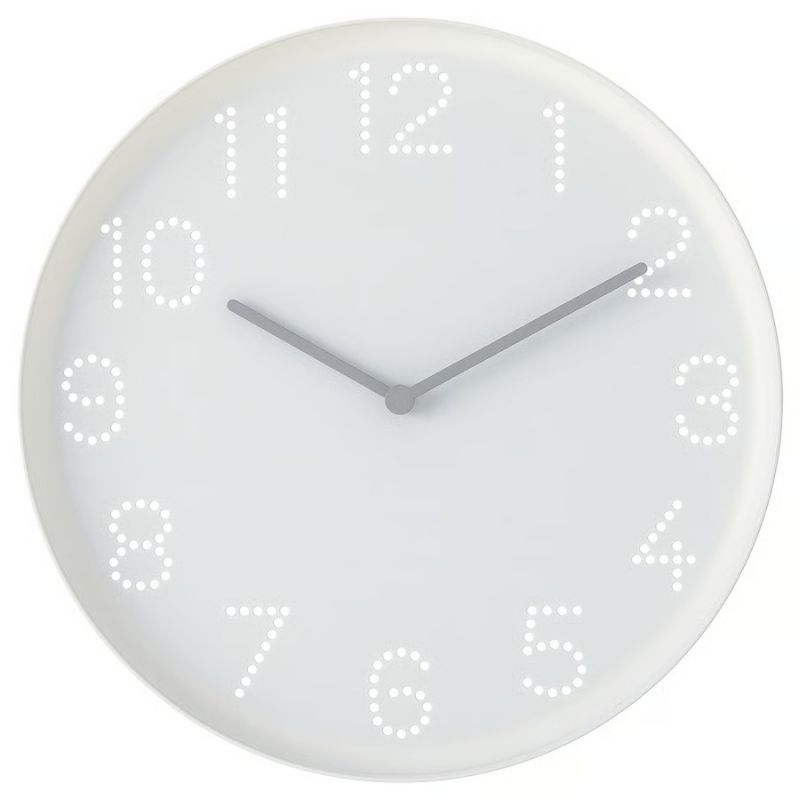 1 horloge murale ronde blanche